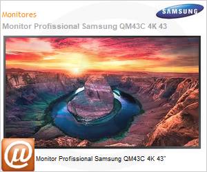 LH43QMCEBGCXZD - Monitor Profissional Samsung QM43C 4K 43" 