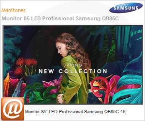 LH85QBCEBGCXEN - Monitor 85" LED Profissional Samsung QB85C 4K 