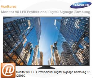 LH98QECEDGCXEN - Monitor 98" LED Profissional Digital Signage Samsung 4K QE98C 