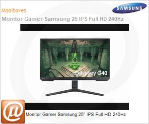 LS25BG400ELXZD - Monitor 25" LED Samsung Gamer IPS Full HD 240Hz