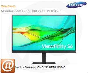 LS27D600UALXZD - Monitor Samsung QHD 27" HDMI USB-C 