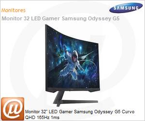 LS32CG552ELMZD - Monitor 32" LED Gamer Samsung Odyssey G5 Curvo QHD 165Hz 1ms 