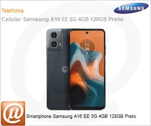 SM-A166MZKRLEB - Smartphone Samsung A16 EE 5G 4GB 128GB Preto 