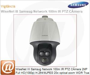 SNP-6200RH - WiseNet III Samsug Network 100m IR PTZ Cmera 2MP Full HD(1080p) H.264/MJPEG 20x optical zoom WDR True D/N 24VAC IP66, IK10