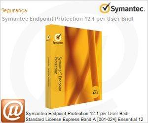 0E7IOZF0-EI1EA - Symantec Endpoint Protection 12.1 per User Bndl Standard License Express Band A [001-024] Essential 12 Meses 