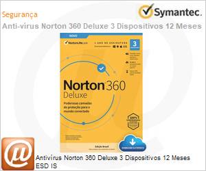 21405649 - Antivrus Norton 360 Deluxe 3 Dispositivos 12 Meses ESD IS 