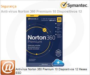 21414573 - Antivrus Norton 360 Premium 10 Dispositivos 12 Meses ESD 