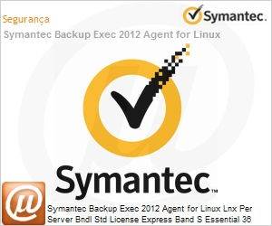 JH5XLZF0-EI3ES - Symantec Backup Exec 2012 Agent for Linux Lnx Per Server Bndl Std License Express Band S Essential 36 Meses 