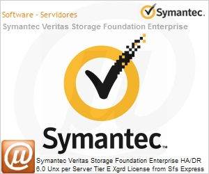 K54QUEX5-ZZZES - Symantec Veritas Storage Foundation Enterprise HA/DR 6.0 Unx per Server Tier E Xgrd License from Sfs Express Band S [001+] 