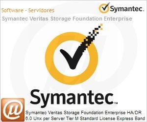 K54QUMF0-ZZZES - Symantec Veritas Storage Foundation Enterprise HA/DR 6.0 Unx per Server Tier M Standard License Express Band S [001+] 