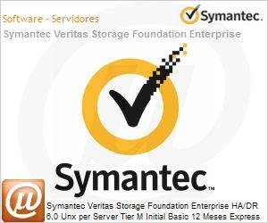 K54QUMZ0-BI1ES - Symantec Veritas Storage Foundation Enterprise HA/DR 6.0 Unx per Server Tier M Initial Basic 12 Meses Express Band S [001+] 