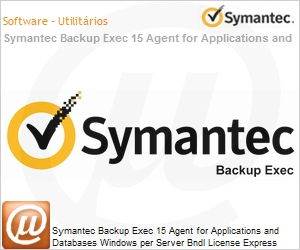 KE1SWZZ0-EI1ES - Symantec Backup Exec 15 Agent for Applications and Databases Windows per Server Bndl License Express Band S Essential 12 Months 