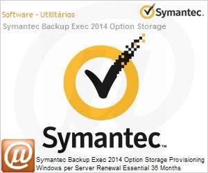 KYJXWZZ0-ER3ES - Symantec Backup Exec 2014 Option Storage Provisioning Windows per Server Renewal Essential 36 Months Express Band S 