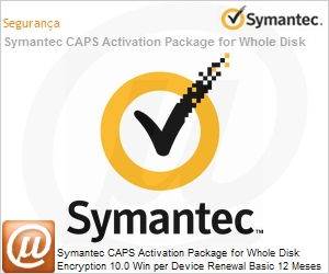 LG46WZZ0-BR1EA - Symantec CAPS Activation Package for Whole Disk Encryption 10.0 Win per Device Renewal Basic 12 Meses Express Band A [001-024] 