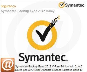 MLDZWZF1-EI1ES - Symantec Backup Exec 2012 V-Ray Edition Win 2 to 6 Cores per CPU Bndl Standard License Express Band S [001+] Essential 12 Meses (Substitui 2010)