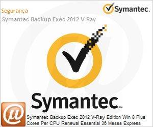 MLDZWZZ3-ER3ES - Symantec Backup Exec 2012 V-Ray Edition Win 8 Plus Cores Per CPU Renewal Essential 36 Meses Express Band S 