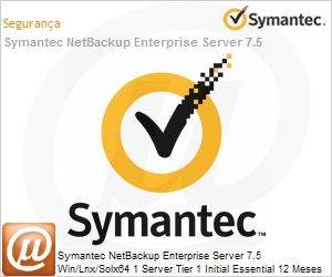MQPKC1Z0-EI1ES - Symantec NetBackup Enterprise Server 7.5 Win/Lnx/Solx64 1 Server Tier 1 Initial Essential 12 Meses Express Band S [001+] 