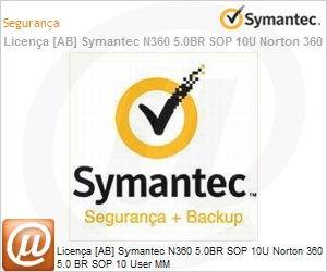 N360-5.0BR-SOP-10U - Licena [AB] Symantec N360 5.0BR SOP 10U Norton 360 5.0 BR SOP 10 User MM 
