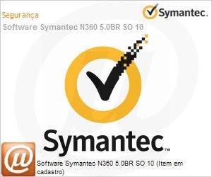 N3605.0BRSOP10U - Software Symantec N360 5.0BR SO 10 (Item em cadastro)