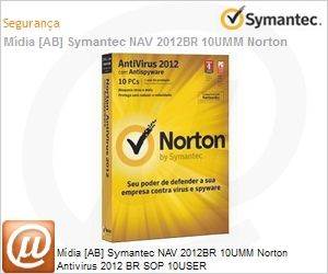 NAV-2012BR-10UMM - Mdia [AB] Symantec NAV 2012BR 10UMM Norton Antivirus 2012 BR SOP 10USER 