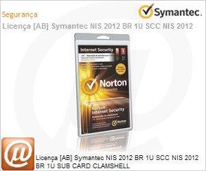 NIS-2012-BR-1U-SCC - Licena [AB] Symantec NIS 2012 BR 1U SCC NIS 2012 BR 1U SUB CARD CLAMSHELL 