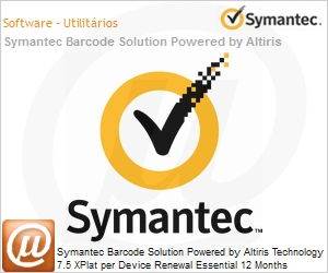 NJY3XZZ0-ER1ES - Symantec Barcode Solution Powered by Altiris Technology 7.5 XPlat per Device Renewal Essential 12 Months Express Band S 