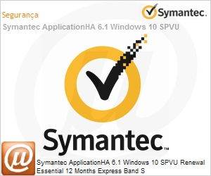 NWQNWZZ0-ER1ES - Symantec ApplicationHA 6.1 Windows 10 SPVU Renewal Essential 12 Months Express Band S 
