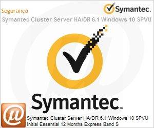 O7DMWZZ0-EI1ES - Symantec Cluster Server HA/DR 6.1 Windows 10 SPVU Initial Essential 12 Months Express Band S 