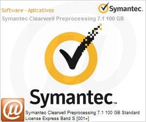 OMG9OZF0-ZZZES - Symantec Clearwell Preprocessing 7.1 100 GB Standard License Express Band S [001+] 