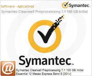 OMG9OZZ0-EI1ES - Symantec Clearwell Preprocessing 7.1 100 GB Initial Essential 12 Meses Express Band S [001+] 