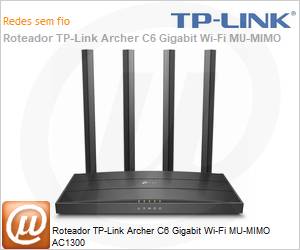 Archer-C6(BR) - Roteador TP-Link Archer C6 Gigabit Wi-Fi MU-MIMO AC1300