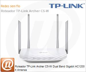 ArcherC5-W - Roteador TP-Link Archer C5-W Dual Band Gigabit AC1200 4 Antenas