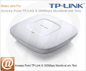 EAP110 - Ponto de acesso 11n TP-Link EAP110 N 300Mbps Montvel em Teto