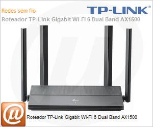 EX141-BR - Roteador TP-Link Gigabit Wi-Fi 6 Dual Band AX1500