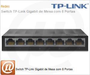 LS1008G-BR - Switch TP-Link Gigabit de Mesa com 8 Portas
