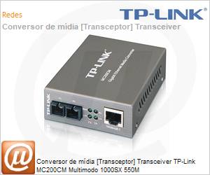 MC200CM - Conversor de mdia [Transceptor] Transceiver TP-Link MC200CM Multimodo 1000SX 550M