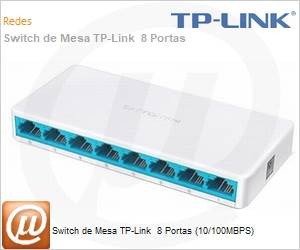 MS108 - Switch de Mesa TP-Link 8 Portas (10/100MBPS)