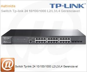 T2600G-28MPS - Switch Tp-link 24 10/100/1000 L2/L3/L4 Gerenciavel