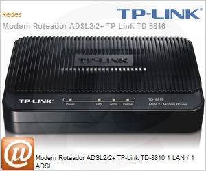 TD-8816 - Modem Roteador ADSL2/2+ TP-Link TD-8816 1 LAN / 1 ADSL