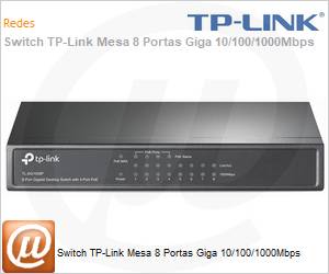 TL-SG1008P - Switch TP-Link Mesa 8 Portas Giga 10/100/1000Mbps 