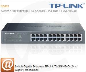 TL-SG1024D - Switch Gigabit 24 portas TP-Link TL-SG1024D Easy Smart (24 x Gigabit) Mesa/Rack 