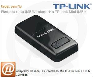 TL-WN823N - Adaptador de rede USB Wi-Fi 11n TP-Link Mini USB N 300Mbps