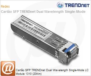 TEG-MGBS20D3 - Carto SFP TRENDnet Dual Wavelength Single-Mode LC Module 1310 (20Km)