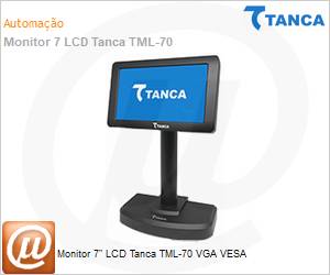 TML-70 - Monitor 7" LCD Tanca TML-70 VGA VESA 