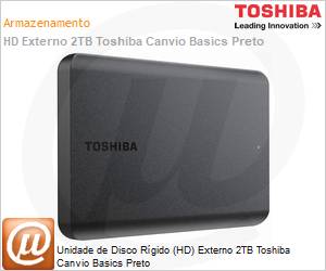 HDTB520XK3AA - Unidade de Disco Rgido (HD) Externo 2TB Toshiba Canvio Basics Preto 