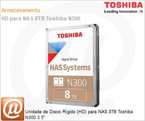 HDWG480XZSTA - Unidade de Disco Rgido (HD) para NAS 8TB Toshiba N300 3 5" 