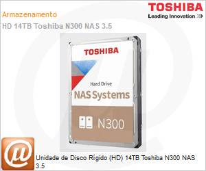 HDWG51EXZSTA - Unidade de Disco Rgido (HD) 14TB Toshiba N300 NAS 3.5 