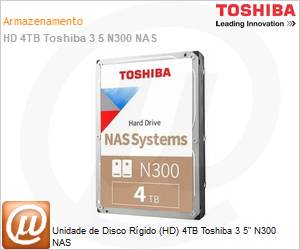 HDWG740XZSTC - Unidade de Disco Rgido (HD) 4TB Toshiba 3 5" N300 NAS 