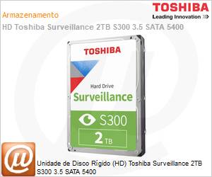 HDWT720UZSVA - Unidade de Disco Rgido (HD) Toshiba Surveillance 2TB S300 3.5 SATA 5400 