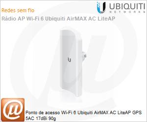 LAP-GPS - Ponto de acesso Wi-Fi 6 Ubiquiti AirMAX AC LiteAP GPS 5AC 17dBi 90g 